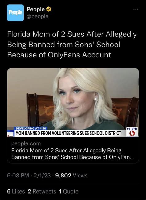 victoria triece|Mother on OnlyFans Sues Florida School District Over Volunteer。